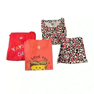 New Lot of 4 Spotted Zebra Girls Multicolor Romper Shirt Leggings Size XXL 14-16
